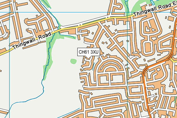 CH61 3XU map - OS VectorMap District (Ordnance Survey)