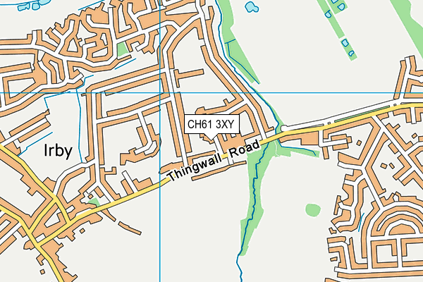 CH61 3XY map - OS VectorMap District (Ordnance Survey)