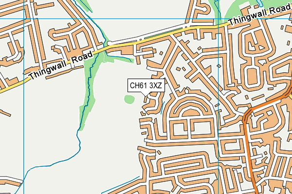 CH61 3XZ map - OS VectorMap District (Ordnance Survey)