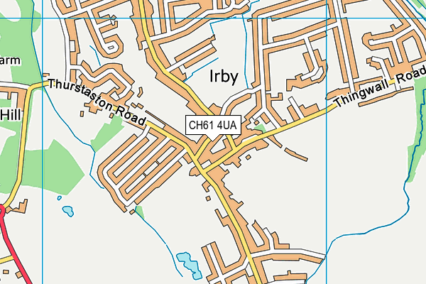 CH61 4UA map - OS VectorMap District (Ordnance Survey)