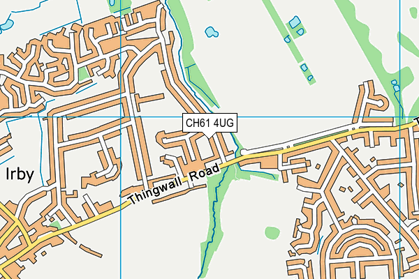 CH61 4UG map - OS VectorMap District (Ordnance Survey)