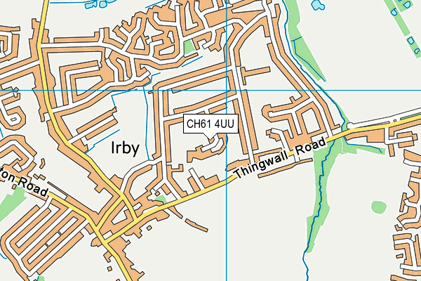 CH61 4UU map - OS VectorMap District (Ordnance Survey)