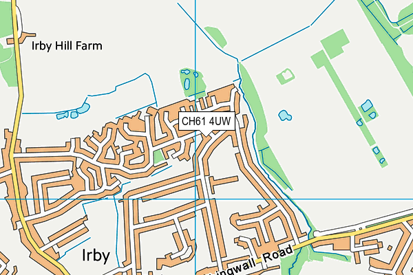 CH61 4UW map - OS VectorMap District (Ordnance Survey)