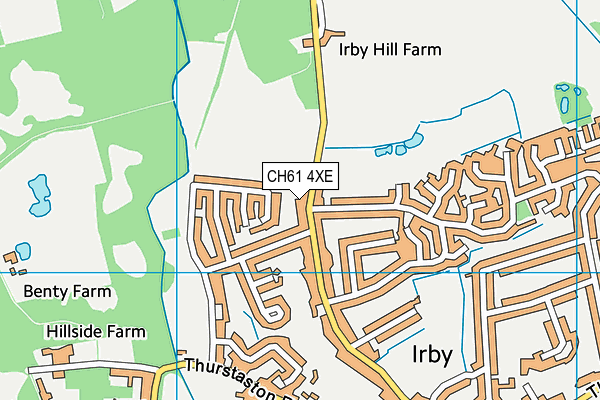 CH61 4XE map - OS VectorMap District (Ordnance Survey)