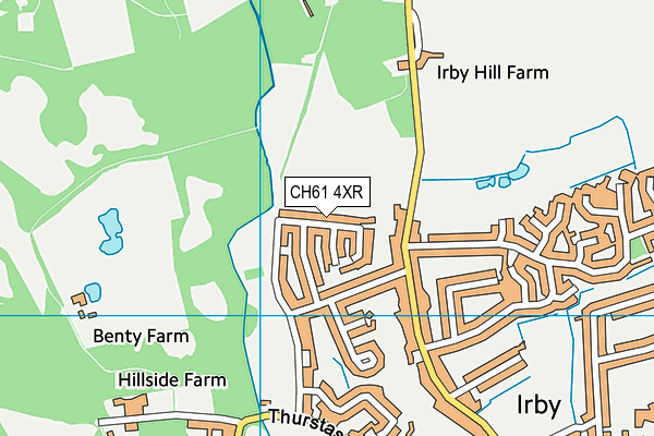 CH61 4XR map - OS VectorMap District (Ordnance Survey)