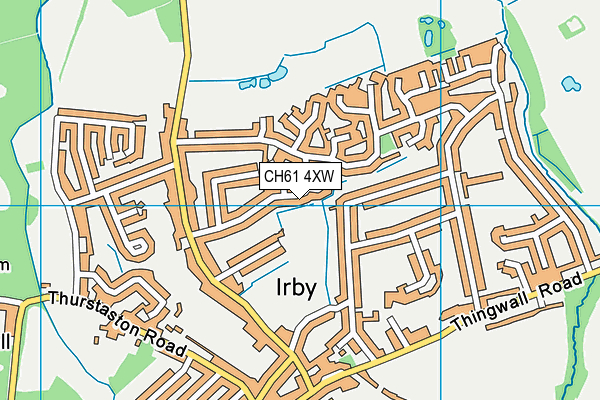 CH61 4XW map - OS VectorMap District (Ordnance Survey)