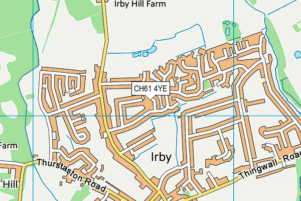 CH61 4YE map - OS VectorMap District (Ordnance Survey)