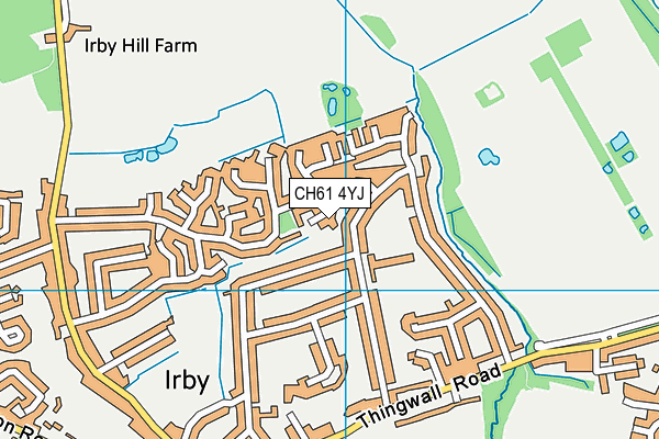 CH61 4YJ map - OS VectorMap District (Ordnance Survey)