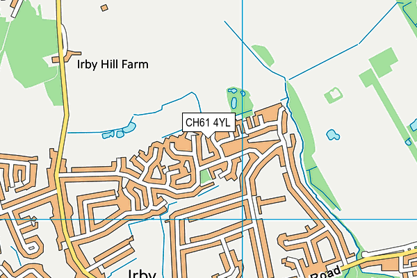 CH61 4YL map - OS VectorMap District (Ordnance Survey)