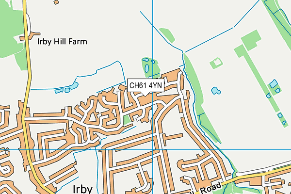 CH61 4YN map - OS VectorMap District (Ordnance Survey)