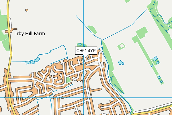 CH61 4YP map - OS VectorMap District (Ordnance Survey)