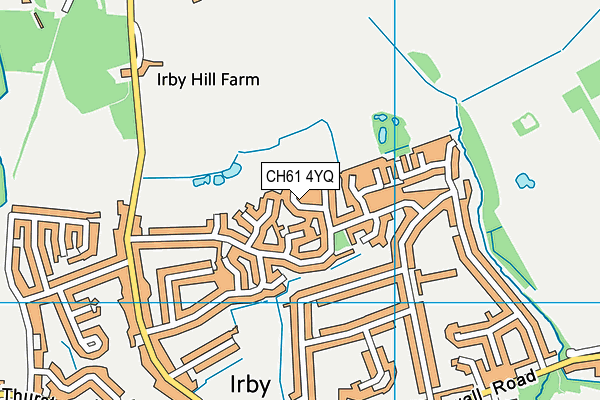 CH61 4YQ map - OS VectorMap District (Ordnance Survey)