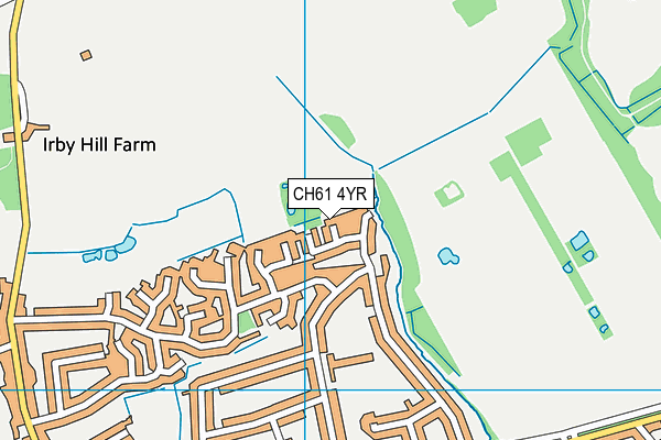 CH61 4YR map - OS VectorMap District (Ordnance Survey)