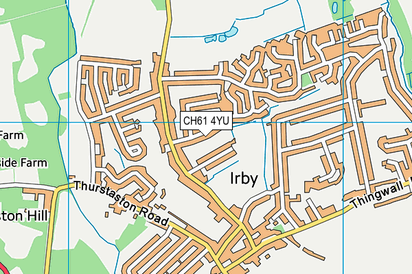 CH61 4YU map - OS VectorMap District (Ordnance Survey)