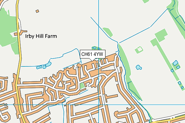 CH61 4YW map - OS VectorMap District (Ordnance Survey)