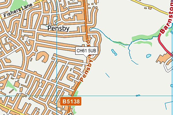 CH61 5UB map - OS VectorMap District (Ordnance Survey)