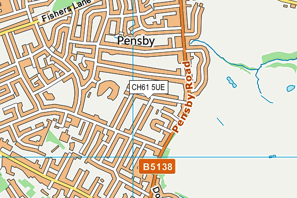 Pensby Primary School map (CH61 5UE) - OS VectorMap District (Ordnance Survey)