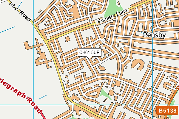 CH61 5UP map - OS VectorMap District (Ordnance Survey)