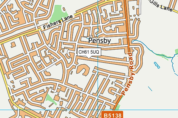 CH61 5UQ map - OS VectorMap District (Ordnance Survey)