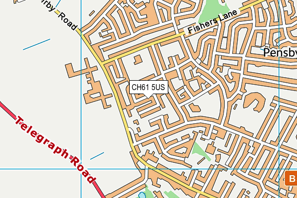 CH61 5US map - OS VectorMap District (Ordnance Survey)