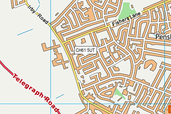 CH61 5UT map - OS VectorMap District (Ordnance Survey)