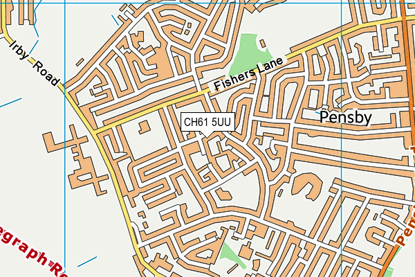 CH61 5UU map - OS VectorMap District (Ordnance Survey)