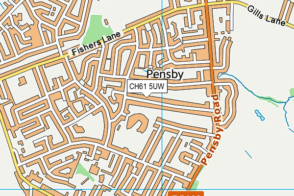 CH61 5UW map - OS VectorMap District (Ordnance Survey)