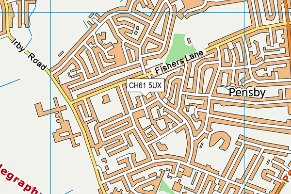 CH61 5UX map - OS VectorMap District (Ordnance Survey)