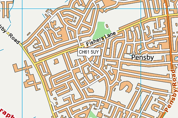 CH61 5UY map - OS VectorMap District (Ordnance Survey)