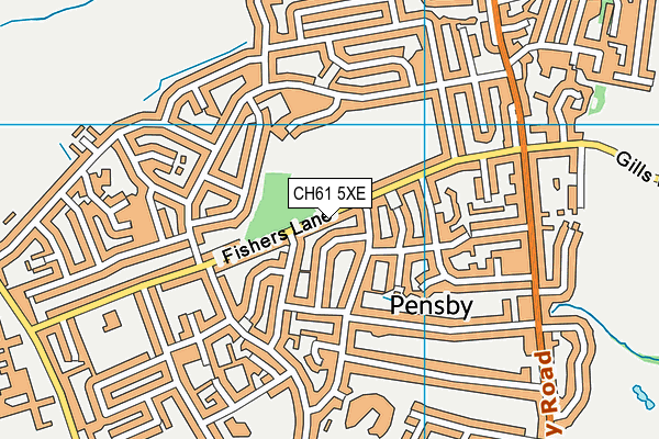 Ridgewood Park map (CH61 5XE) - OS VectorMap District (Ordnance Survey)