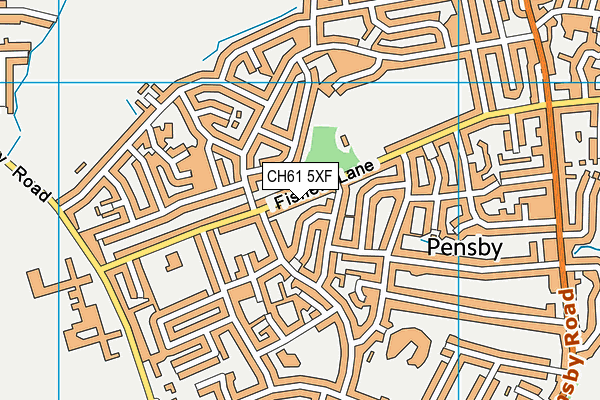 CH61 5XF map - OS VectorMap District (Ordnance Survey)