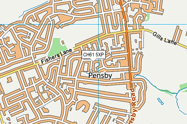 CH61 5XP map - OS VectorMap District (Ordnance Survey)