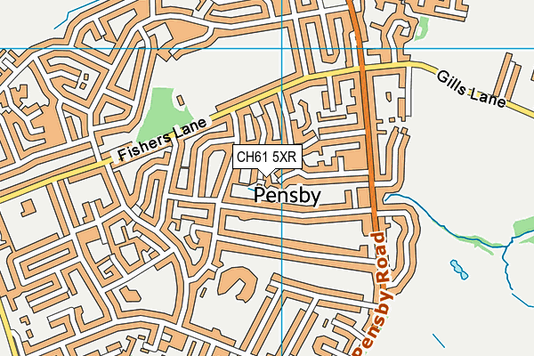 CH61 5XR map - OS VectorMap District (Ordnance Survey)