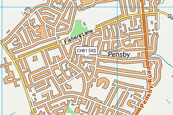 CH61 5XS map - OS VectorMap District (Ordnance Survey)