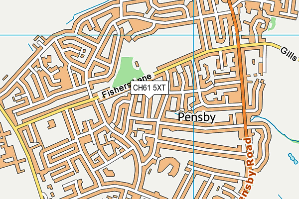 CH61 5XT map - OS VectorMap District (Ordnance Survey)