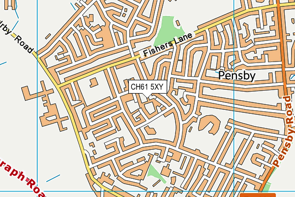 CH61 5XY map - OS VectorMap District (Ordnance Survey)