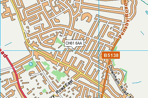 CH61 6AA map - OS VectorMap District (Ordnance Survey)