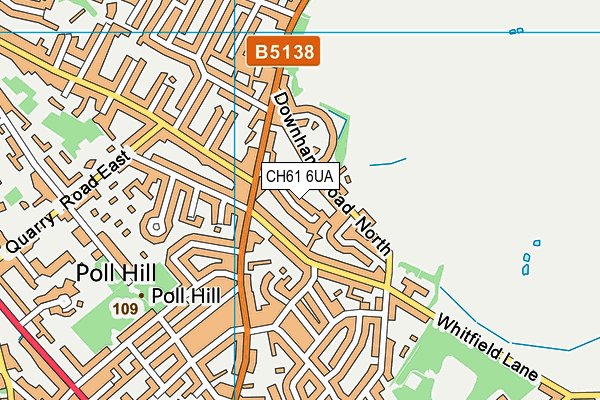 CH61 6UA map - OS VectorMap District (Ordnance Survey)