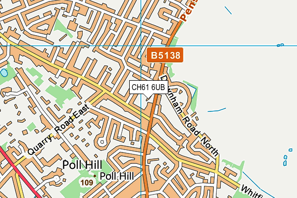 CH61 6UB map - OS VectorMap District (Ordnance Survey)