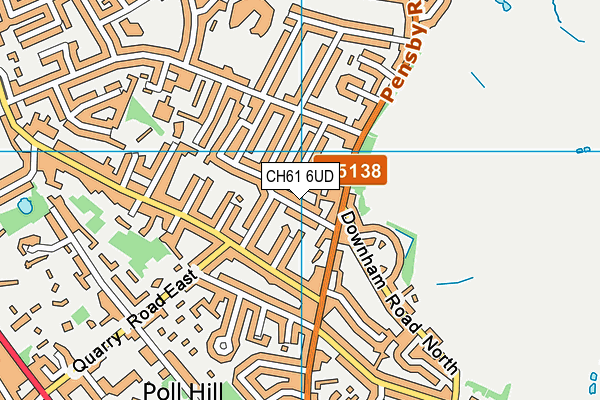 CH61 6UD map - OS VectorMap District (Ordnance Survey)