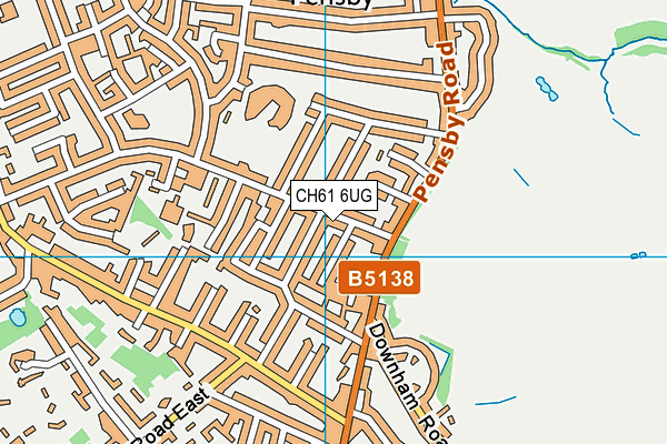 CH61 6UG map - OS VectorMap District (Ordnance Survey)