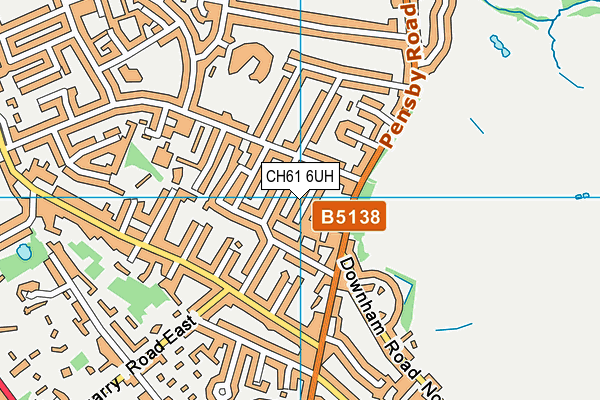 CH61 6UH map - OS VectorMap District (Ordnance Survey)