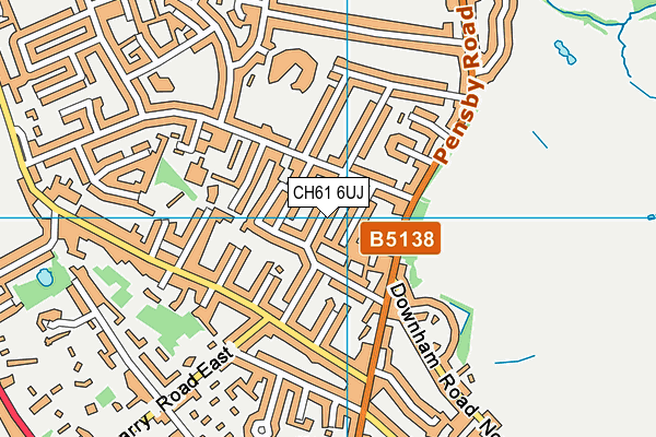 CH61 6UJ map - OS VectorMap District (Ordnance Survey)