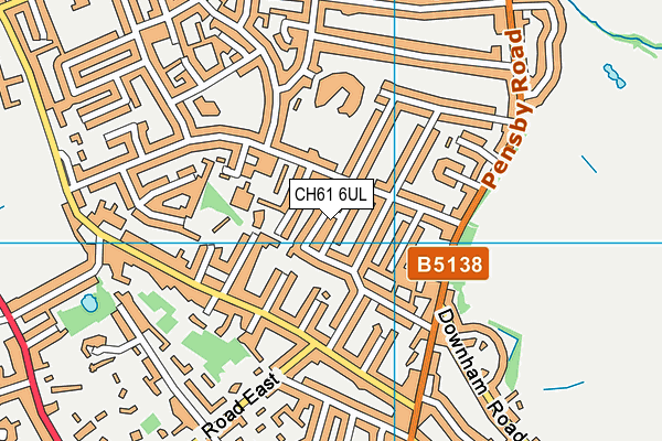 CH61 6UL map - OS VectorMap District (Ordnance Survey)