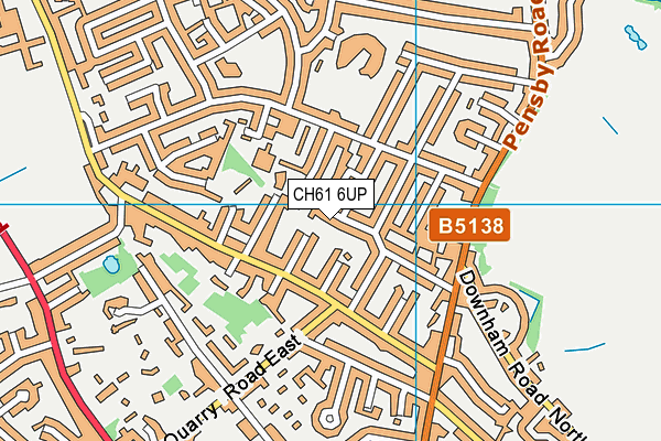 CH61 6UP map - OS VectorMap District (Ordnance Survey)