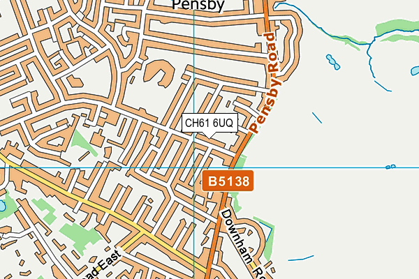 CH61 6UQ map - OS VectorMap District (Ordnance Survey)