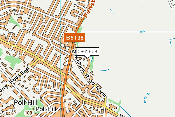 CH61 6US map - OS VectorMap District (Ordnance Survey)