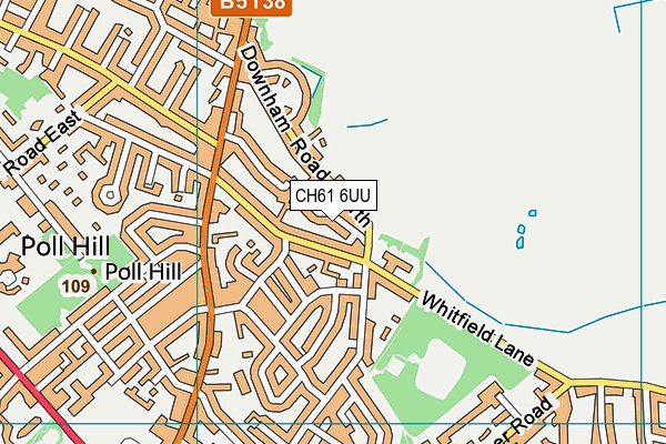 CH61 6UU map - OS VectorMap District (Ordnance Survey)