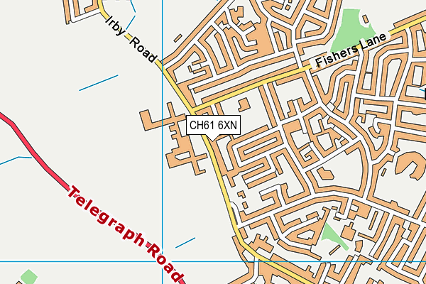 Pensby High School map (CH61 6XN) - OS VectorMap District (Ordnance Survey)