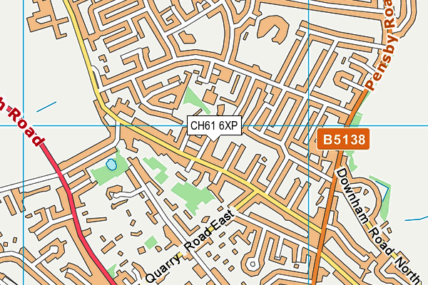 CH61 6XP map - OS VectorMap District (Ordnance Survey)